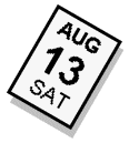 [AUG 13 SAT]